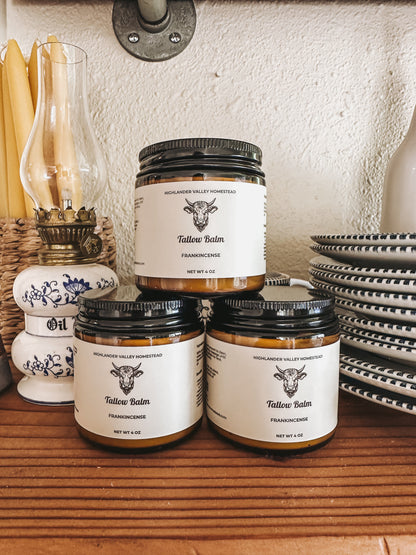 frankincense tallow balm 4 oz